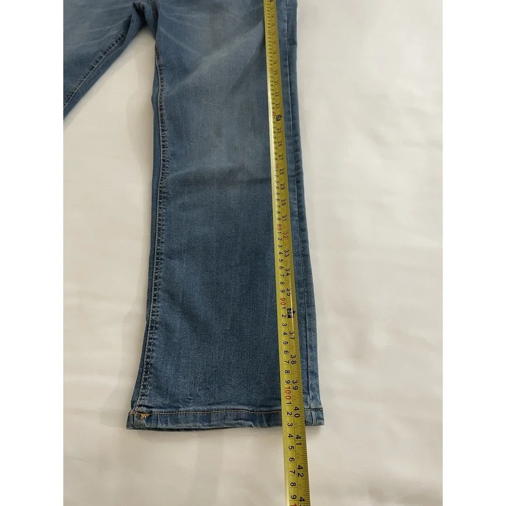 Men's Ring of Fire Straight Fit Jeans Blue Light Casual Size 34W